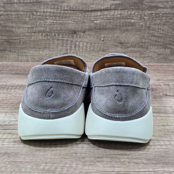 Olukai Ka\'a Loafer Men\'s Size 9 Gray Suede Slip On Casual Shoes (10535-1G1G) NEW main image 6